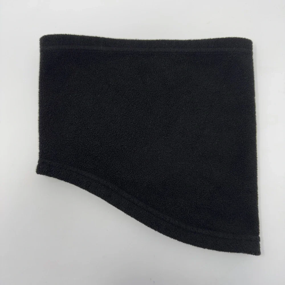 Nike‎ Fleece Neck Warmer Gaiter Black Silver Swoosh Logo Running Training OSFM